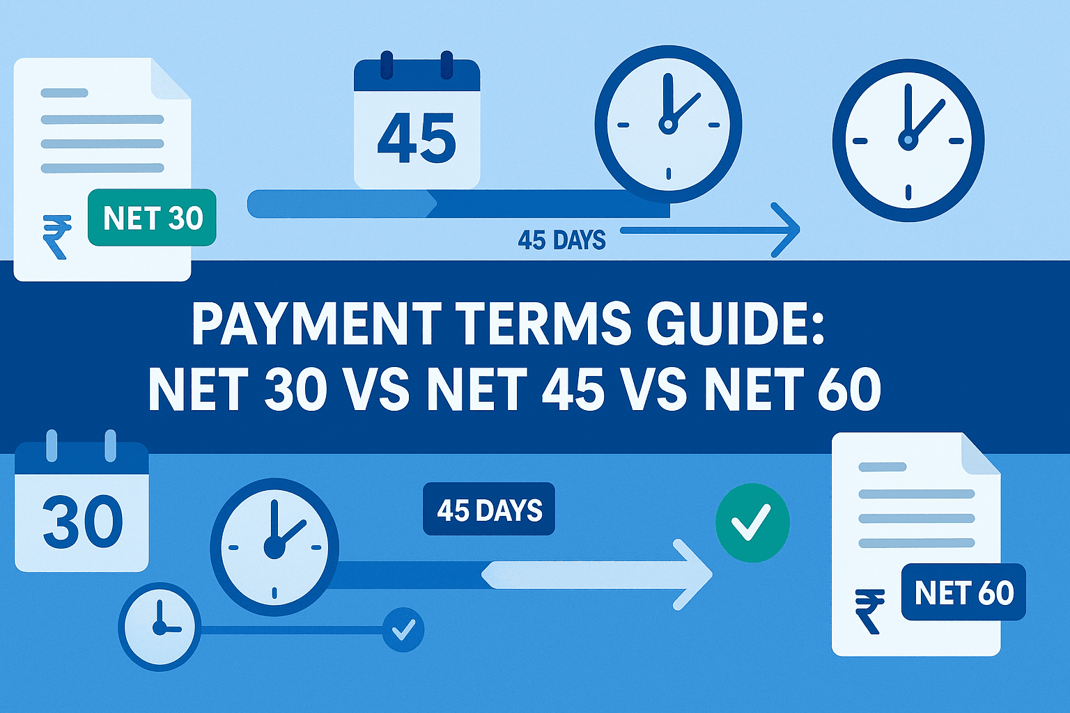 Payment Terms Guide: Net 30 vs Net 45 vs Net 60